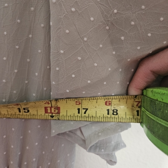 Amber Blue Midi Dress Sage Green L - Picture 7 of 8